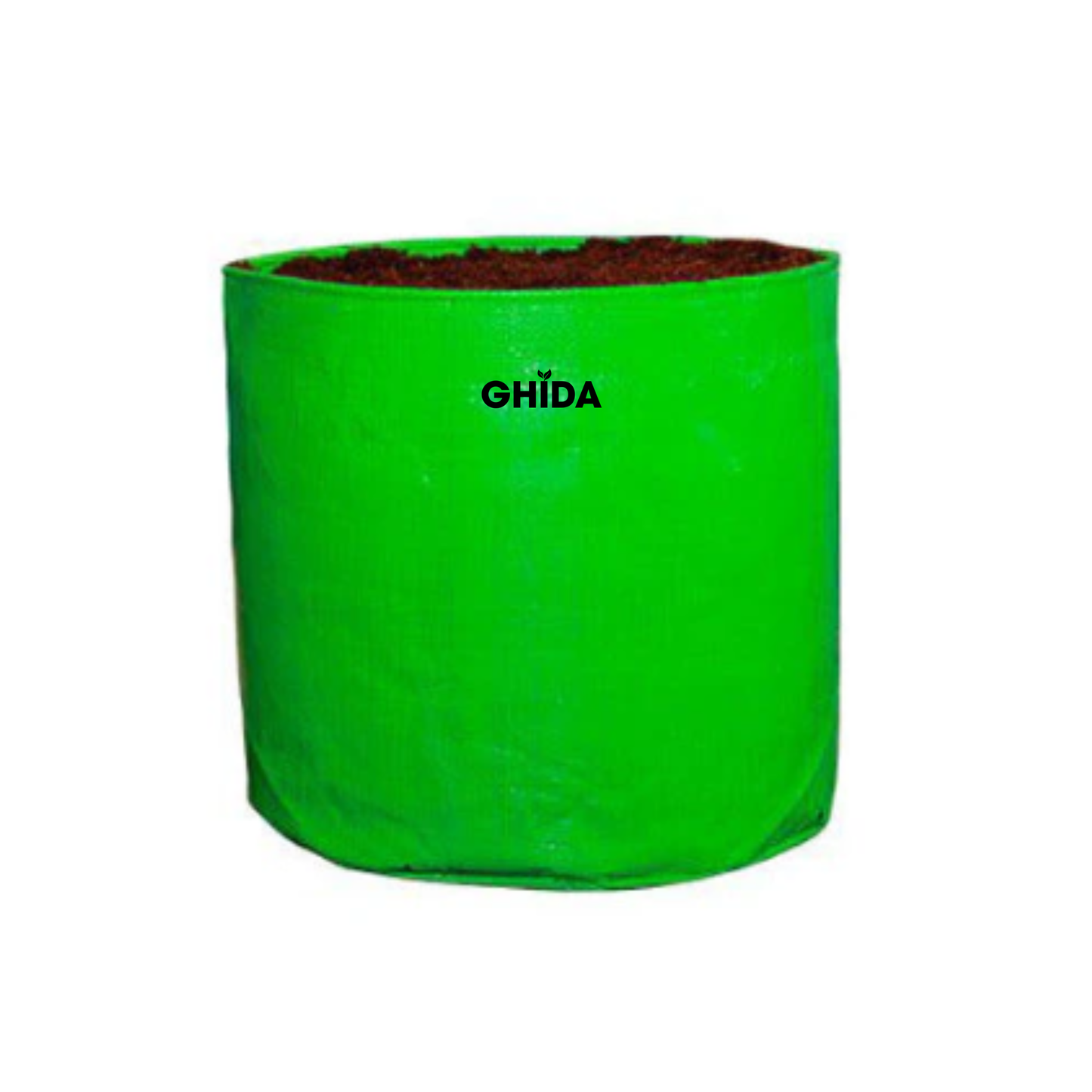 GHIDA Green Grow Bags 12x12 Inch | Durable Fabric Plant Pots for Home Garden, Terrace & Nursery Use | Pack of 5