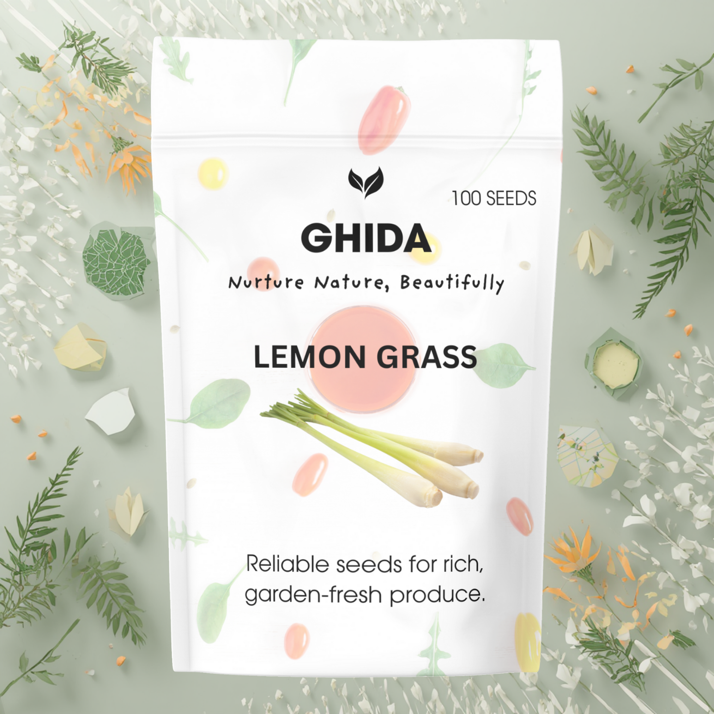 GHIDA LEMON GRASS (100 SEEDS) FOR HOME GARDENING