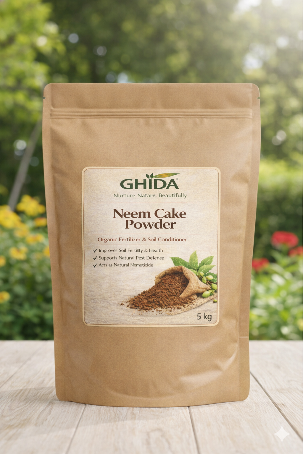 Neem Cake Powder for Plants - Organic Fertilizer & Pest Repellent