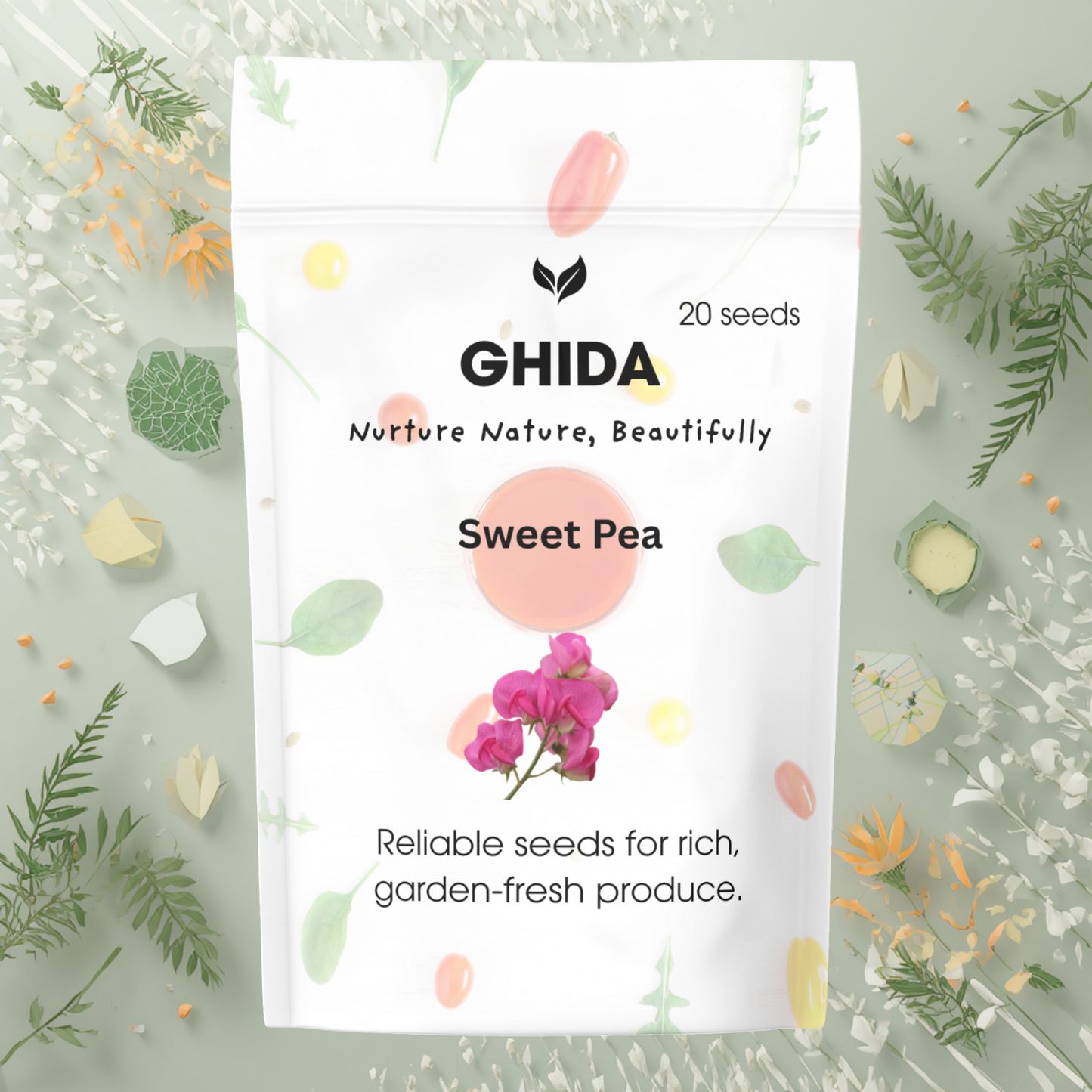 Ghida Sweet Pea (20 seeds) For Home Gardening