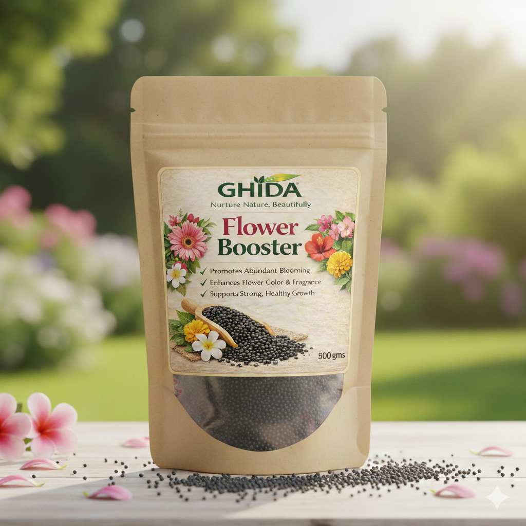 Flower Booster for Flowering Plants | Essential Organic Growth Fertiliser for All Flower Plants, Powder