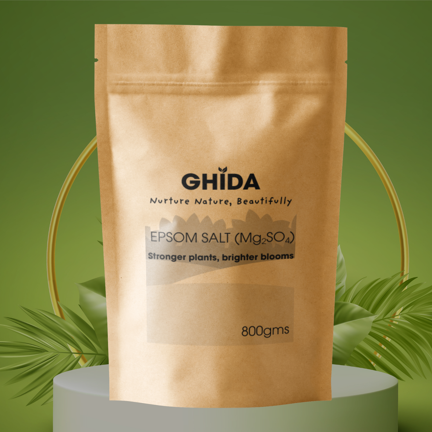 Epsom Salt Meal for Plants – 100% Pure Magnesium Sulfate | Boosts Growth, Greener Leaves & Higher Yields | Natural Fertilizer for Vegetables, Fruits, Flowers & Lawns