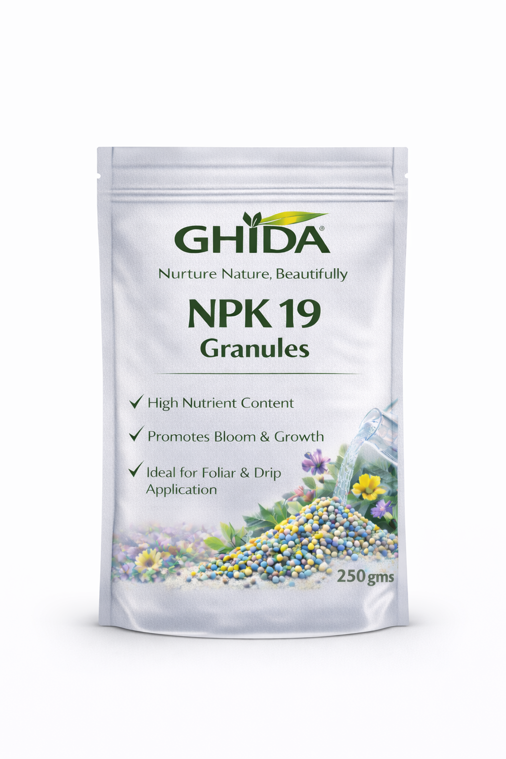 Ghida NPK 19 Garanules For Home Gardening  and Land Scaping.