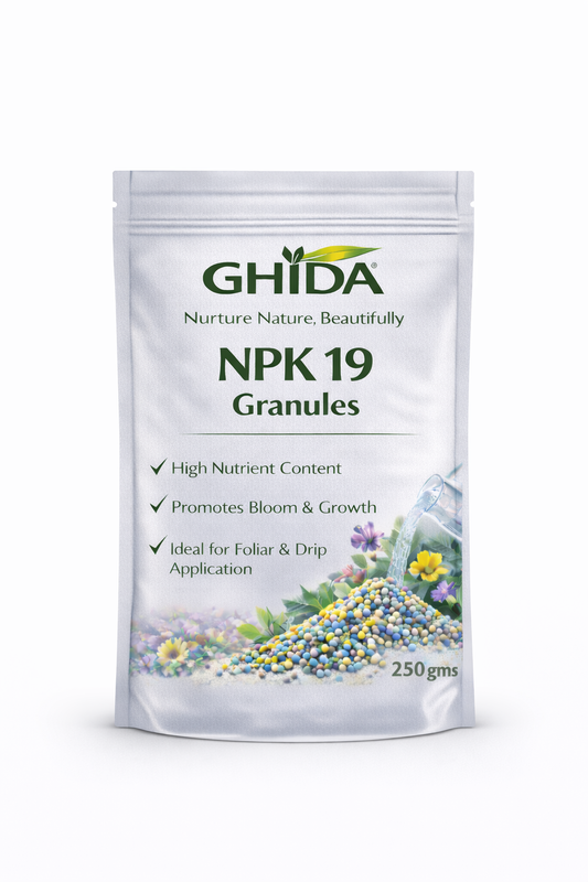 Ghida NPK 19 Garanules For Home Gardening  and Land Scaping.