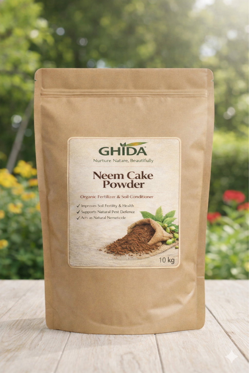 Neem Cake Powder for Plants - Organic Fertilizer & Pest Repellent